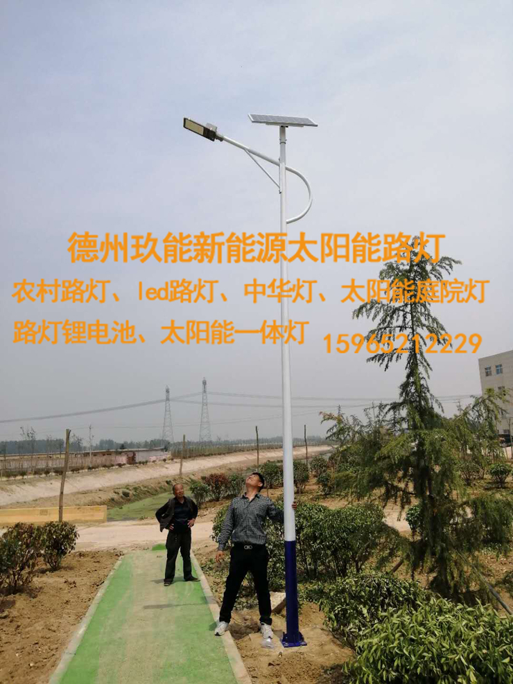 農村鋰電太陽能路燈--聊城朝城鎮
